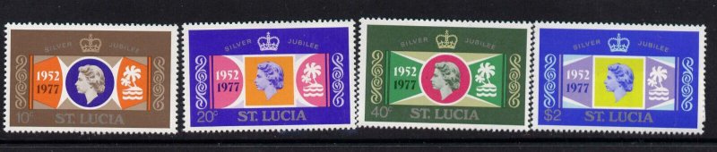 St Lucia 414-7 MNH - Queen Elizabeth Silver Jubilee
