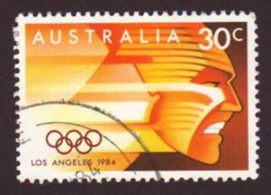 Australia 1984 Sc#923, SG#942 30c Orange LA Olympics  USED-VF-NH.