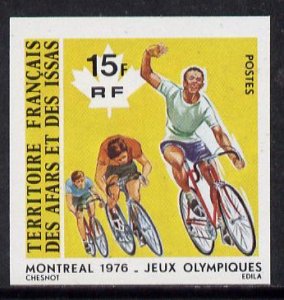 French Afars & Issas 1976 Montreal Olympics 15f Cycli...