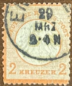 Germany, 1872, SC 22, Used, VF, Rare Find