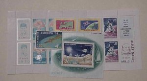 ROMANIA STAMPS SPACE 3 SHEETLETS & 2 SETS MINT NH