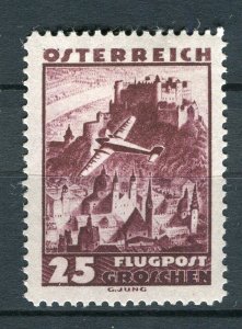 AUSTRIA; 1935 early AIRMAIL issue Mint hinged 25g. value