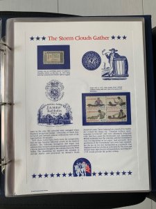 US the storm clouds gather stamp panel postal commemorative society