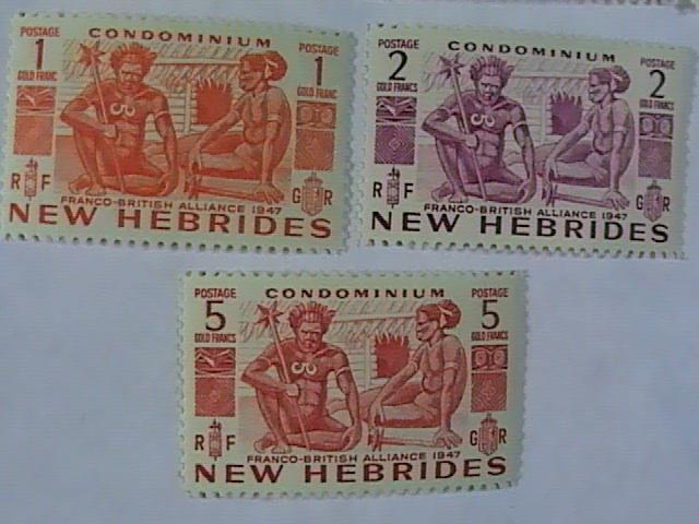 NEW HEBRIDES/BRITISH # 66-76-MINT NEVER/HINGED-COMPLETE SET-----QEII----1953