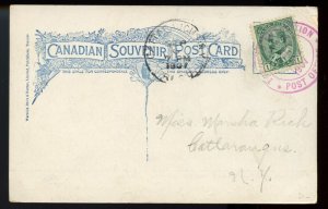 ?Toronto Exhibition Post Office 1907 to NY, USA post card Canada
