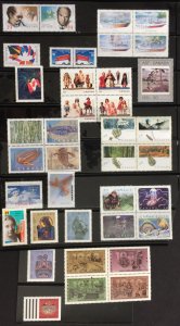 CANADA 1990 Complete Commemoratives Set MNH #1264-1301 (38 stamps)