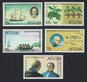 Aitutaki Bicentenary of Discovery by Captain Bligh 5v 1989 MNH SG#596-600