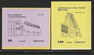 2012 Austria - Sc 2393-4 - MNH VF - 2 single - Architecture