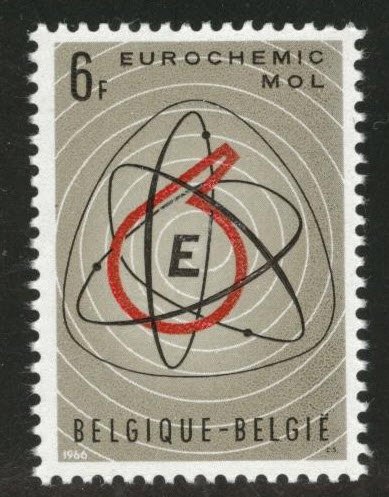 Belgium Scott 671 MNH**  1966  atom stamp