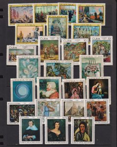 Cuba - 4 Different Mint, NH Art sets