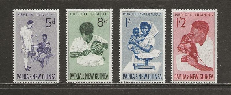 Papua New Guinea Scott catalog 184-187 Unused HR