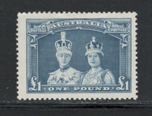 Australia 1938 King George VI & Queen Elizabeth £1 Scott # 179 MH