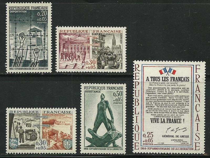 France # B377-81, Mint Hinge