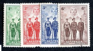 1940 Australia Sc.# 184/87 MNH** cv $46.25 ( 9627 BCXX )