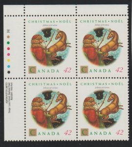 Canada 1452 Christmas 1992 - MNH - Plate block  UL