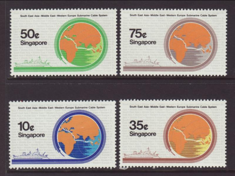 Singapore 491-494 Cable MNH VF