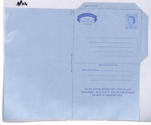 St Lucia Airmail Air Letter Postal Stationery Cover PTS AP116