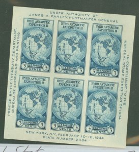 United States #768  Souvenir Sheet