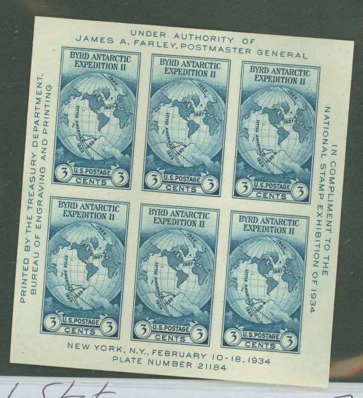 United States #768  Souvenir Sheet