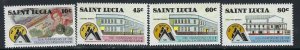 St Lucia 910-13 MNH 1988 St Lucia Co-operative Bank Anniv (ak3497)