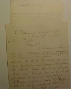 US  AUTOGRAPH ALLEN WOOD 1872 NY HAMESEONDS PORT STEAMBOAT ARTICLE