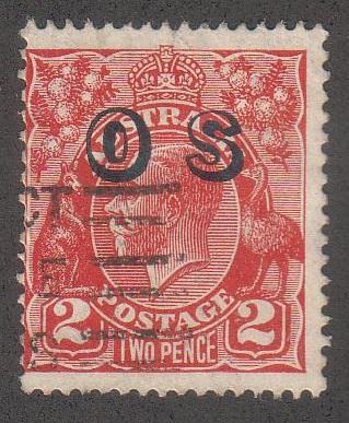 Australia #O8. Used. 1932-33 **Awardmasters**