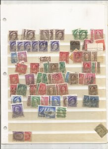 CANADA COLLECTION ON STOCK SHEET, MINT/USED