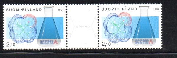 Finland Sc 877a 1991 Chemists Club stamp set mint NH