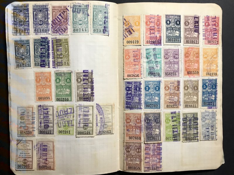 Argentina Revenue Stamps Mint/Used 1884-1912 (1100 Stamps)