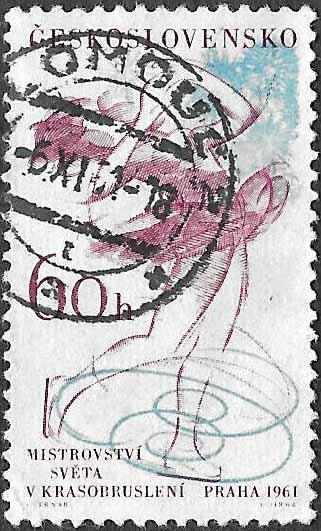 Czech SC 1026 - 60h - Ice Skater - Used - 1961