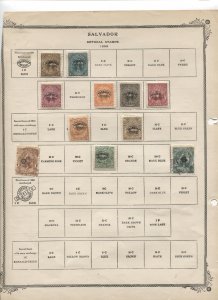 STAMP STATION PERTH- El Salvador #68 Used / Mint  Stamps on Pages - Unchecked