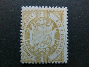 A4P31F123 Bolivia 1894 1c mint no gum-