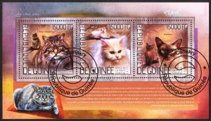 Guinea 2014 Cats II Sheet Used / CTO