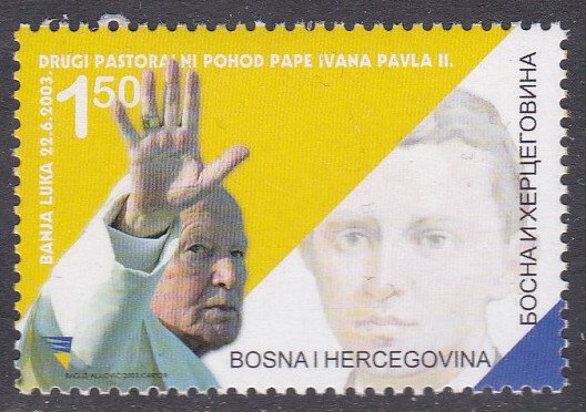 Bosnia & Herzegovina (Croat Admin) Sc #105 MNH Pope John Paul II