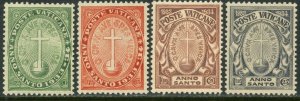 VATICAN Sc#B1-B4 1933 Holy Year Complete Set OG Mint Hinged