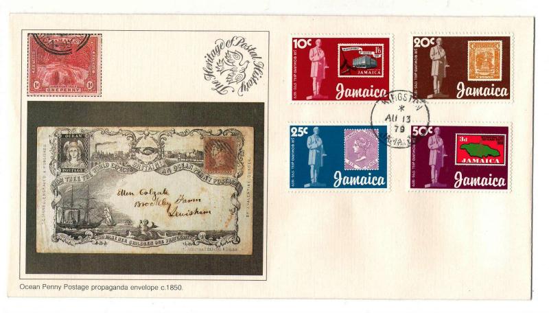 Jamaica 1979 Very Fine FDC  The Heritage of Postal History Ocean Penny Postage