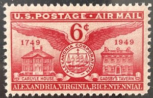 Scott #C40 6¢ Alexandria Bicentennial MNH OG VF