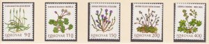 Faroe Islands   #48-52   MNH  1980   flowers