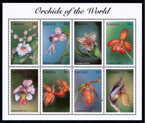 [67329] Liberia 1999 Flora Flowers Blumen Orchids Sheet MNH
