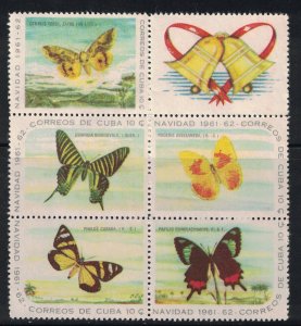 CUBA Scott #764a,769a,774a  1962  Christmas, mnh      SCV $ 28.25