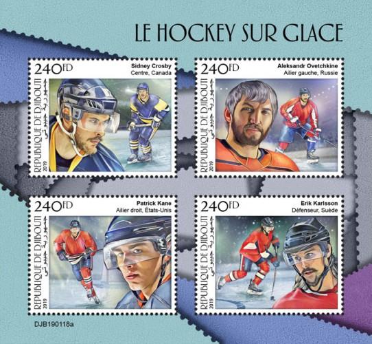 DJIBUTI - 2019 - Ice Hockey - Perf 4v Sheet - MNH