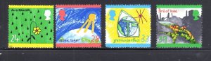 GREAT BRITAIN #1463-1466 1992 PROTECT THE ENVIROMENT MINT VF NH O.G