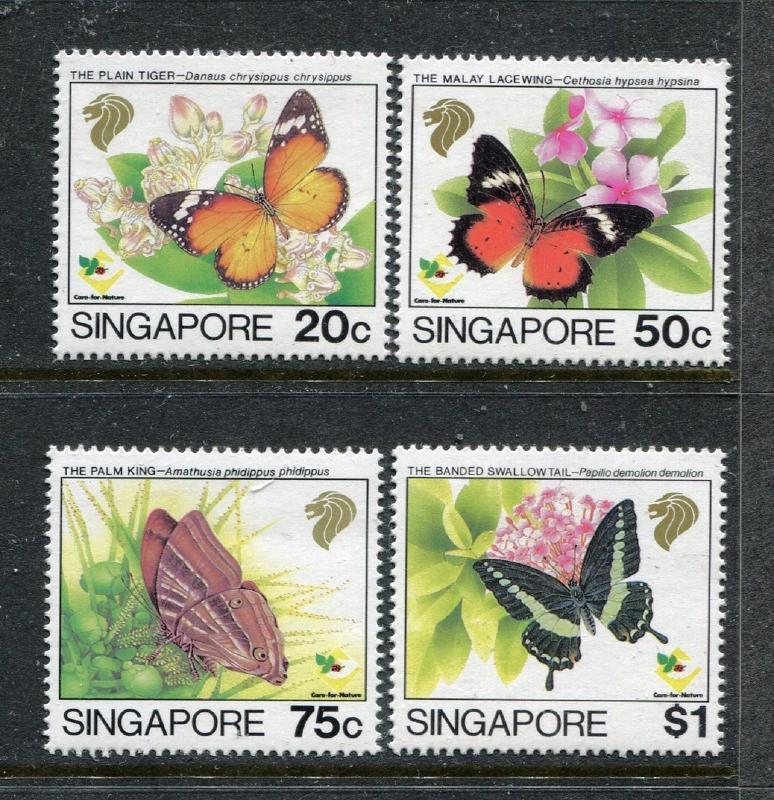 Singapore 660-663, MNH, Insects  Batterflies 1993. x28314