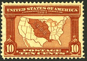 U.S. #327 MINT OG HR