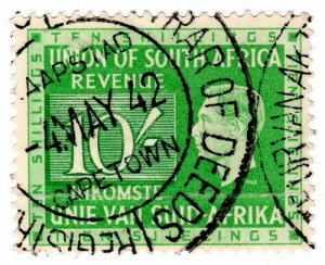 (I.B) South Africa Revenue : Duty Stamp 10/- 