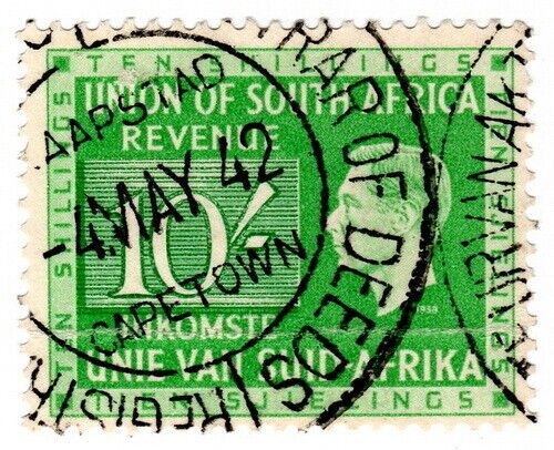 (I.B) South Africa Revenue : Duty Stamp 10/-