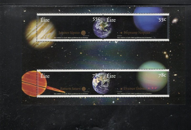 IRELAND #1722b 2007 PLANETS MINT VF NH O.G S/S4