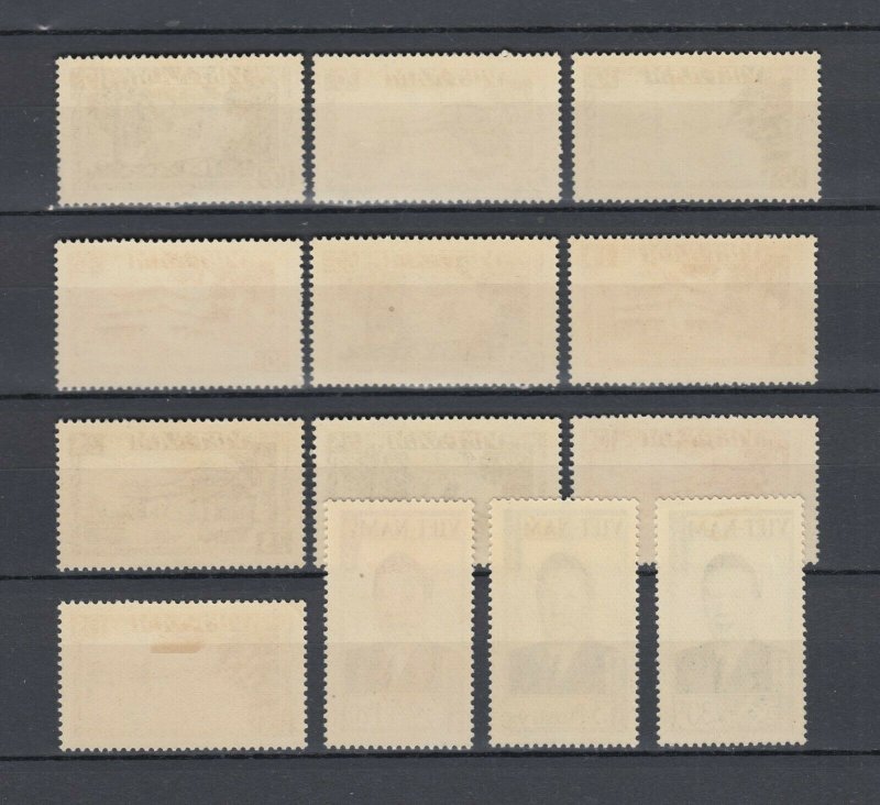 Vietnam 1951 Full Set  Sc #1/13 MLH Luxe $150 (Perfect White Shiny Gum)