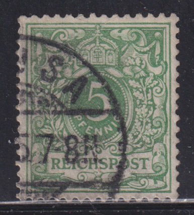 Germany 47 Reichspost 5Pf 1889