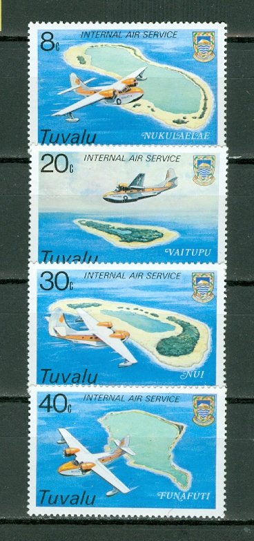 TUVALU AVIATION #118-121...SET...MNH...$1.25